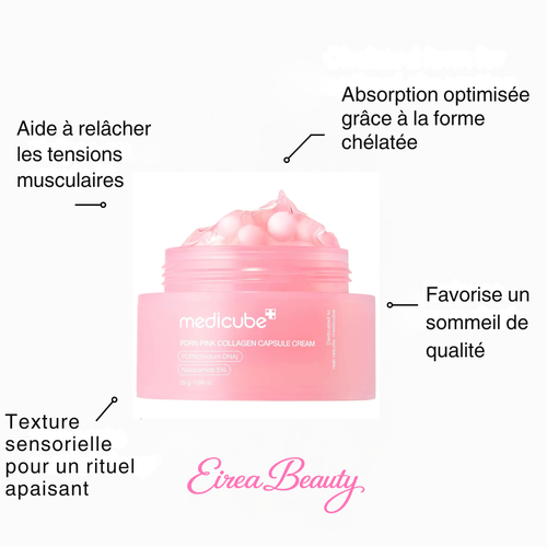 Eirea Beauty — Medicube Capsule Cream, soin coréen officiel au collagène pour un teint unifié
