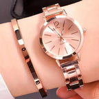 Montre femme élégante or rose - Bracelet raffiné